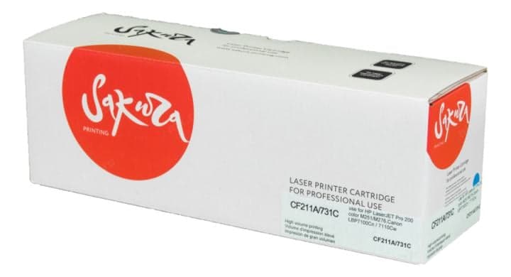 SACF211A/731C Картридж SAKURA CF211A/731C для HP LJ Pro M251/M276,Canon LBP7100Cn / 7110Cw, синий, 1800 к.