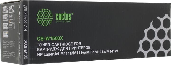 Картридж Cactus CS-W1500X Black для HP LaserJet M111/M111a/M111w/M141/M141a/M141w