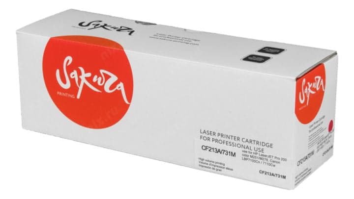 SACF213A/731M Картридж SAKURA CF213A/731M для HP LJ Pro M251/M276, Canon LBP7100Cn / 7110Cw, пурпурный, 1800 к.