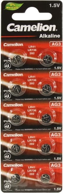 Camelion AG3-BP10 (LR41/LR736, 1.5V) , щелочной (alkaline) <уп.10 шт>