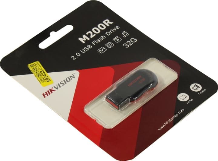 HIKVISION M200R <HS-USB-M200R/32G> USB2.0 Flash Drive 32Gb (RTL)
