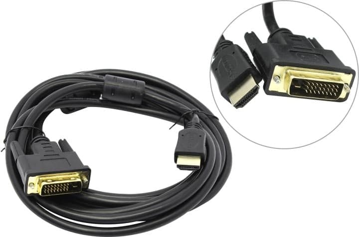 5bites <APC-073-030> Кабель HDMI to DVI-D (19M -25M) 3м 2 фильтра