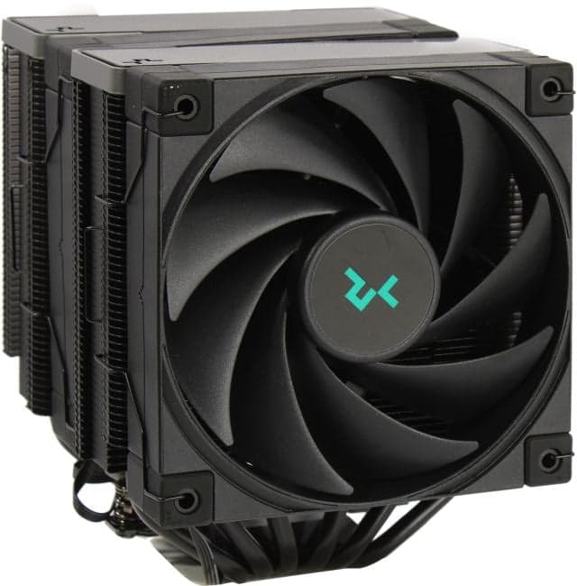 Deepcool <R-AK620-BKNNMT-G-1> AK620 ZERO DARK (115x/1200/1700/2011/2066/AM4,28дБ,500-1850об/мин,Al+тепл.трубки)