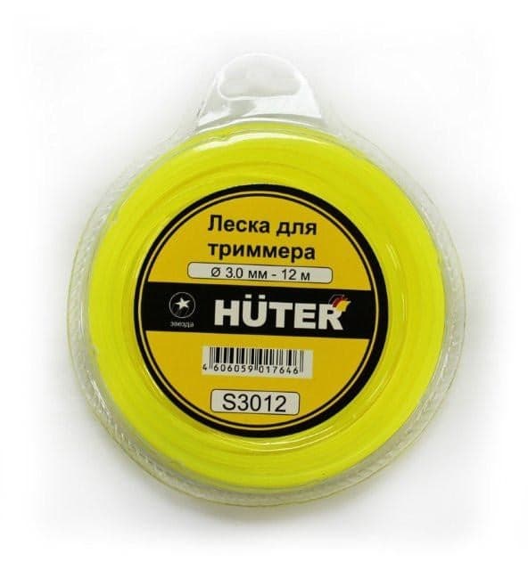 Huter <S3012> Леска для триммеров (d=3мм, 12м)