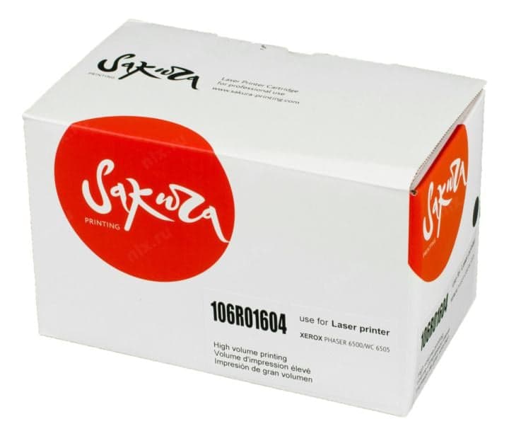SA106R01604 Картридж SAKURA 106R01604 для Xerox Phaser 6500/Workcenter 6505, черный, 3000 к.