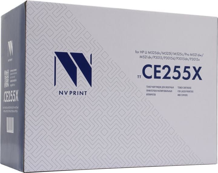 Картридж NV-Print аналог CE255X для HP LJ P3015/3015d/3015dn/3015X (повышенной ёмкости)