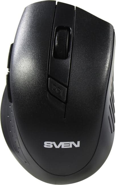 SVEN Wireless Optical Mouse <RX-425W Wireless Black> (RTL) USB 6btn+Roll