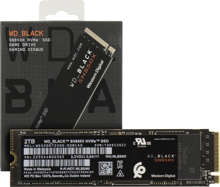 SSD 2 Tb M.2 2280 M WD Black SN850X <WDS200T2X0E>
