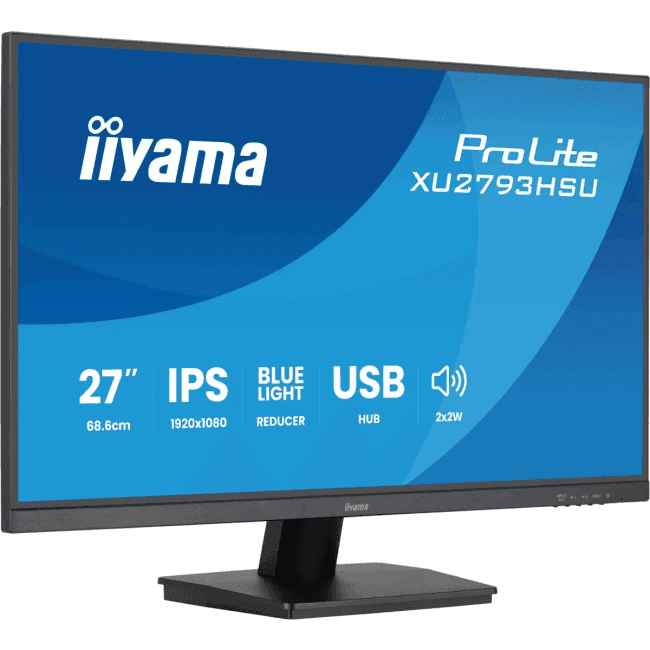 27" ЖК монитор IIYAMA ProLite XU2793HSU-B7 <Black> (LCD, 1920x1080, HDMI)
