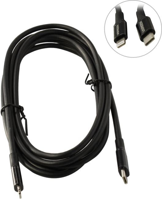 UGREEN US171 Black <60752> Кабель USB-C M --> Lightning 2м