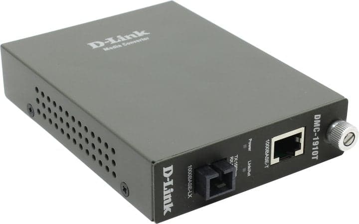D-Link <DMC-1910T /A9A> 1000Base-T to 1000Base-LX Media Converter (1UTP, 1SC, SM)