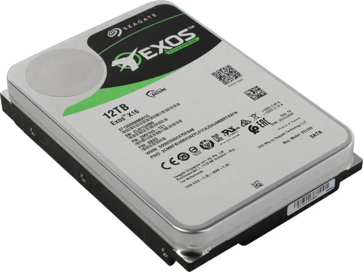 HDD 12 Tb SATA 6Gb/s Seagate Exos X16 <ST12000NM001G> 3.5"