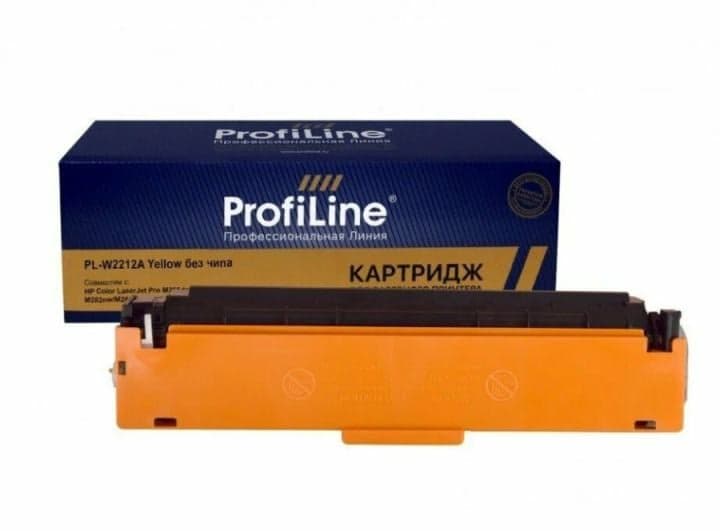 Картридж ProfiLine PL-W2212A (№207A) PL-W2212A_Y_no_chip для HP Color LJ Pro M255dw/M283fdw yellow без чипа 1250к