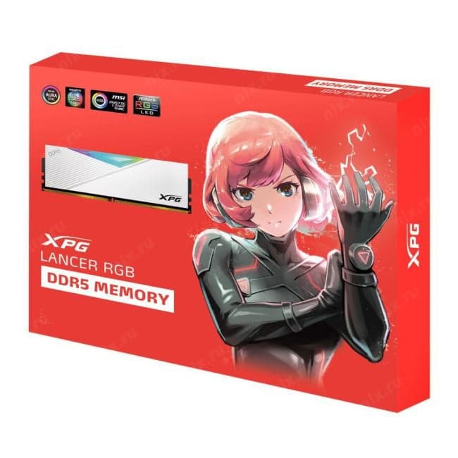 ADATA XPG Lancer RGB <AX5U7200C3416G-DCLARWH> DDR5 DIMM 32Gb KIT 2*16Gb <PC5-57600> CL34