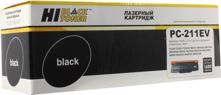 Картридж Hi-Black HB-PC-211EV Black для Pantum P2200/2500/M6500/6550/6600