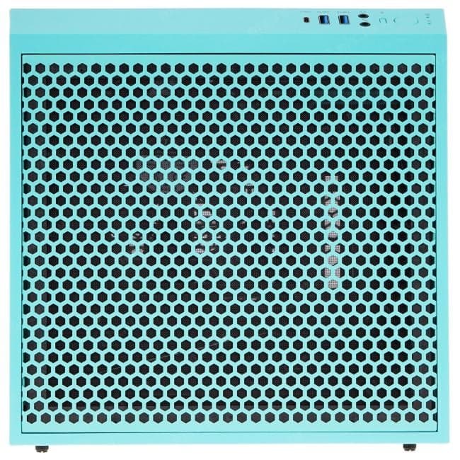 Miditower Thermaltake <CA-1R3-00SBWN-00> The Tower 100 Turquoise Mini-ITX без БП, с окном