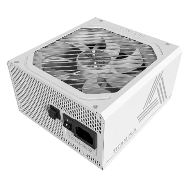 Montech TITAN PLA 1000W / ATX 3.1, APFC, 80 PLUS Platinum, 135mm fan, full modular / TIX0125
