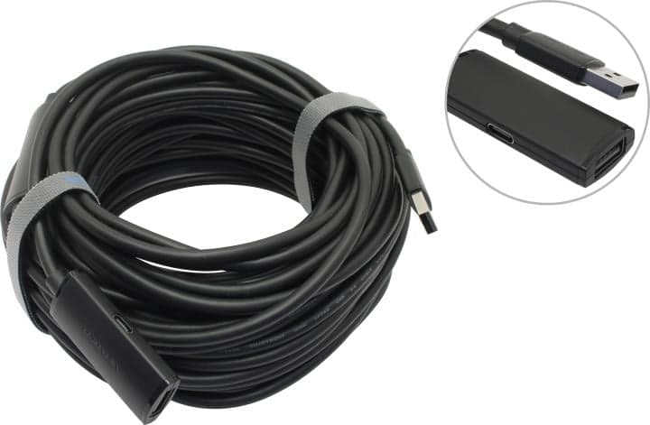 Vention <CBKBQ> Кабель удлинительный активный USB 2.0 A-->A 20м