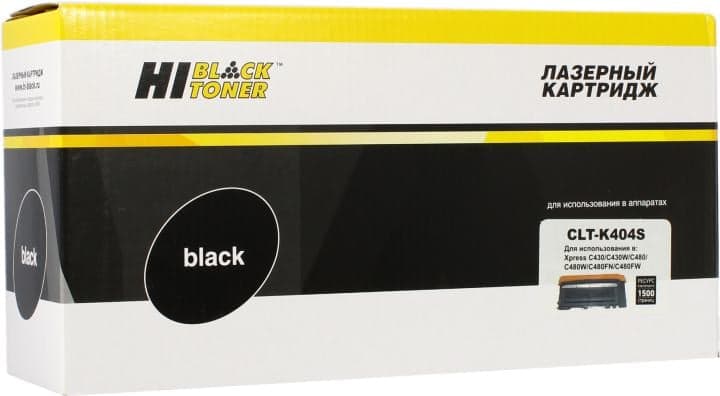 Картридж Hi-Black CLT-K404S Black для Samsung SL-C430/C430W/C480/C480W/C480FW