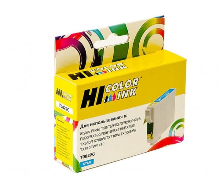 Картридж Hi-Black (HB-T0822) для Epson Stylus R270/295/390/RX590/T50, C