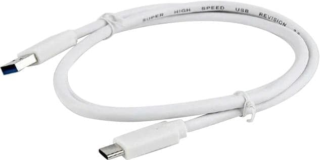 CCP-USB3-AMCM-1M-W Кабель USB3.0 Cablexpert CCP-USB3-AMCM-1M-W, AM/Type-C, 3А, 36Вт, QC3.0, медь, двойн.экран, Pro, 1м