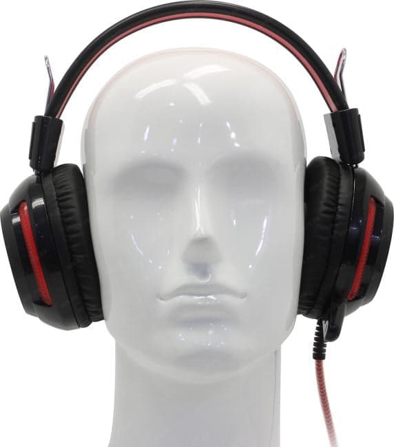 Наушники с микрофоном OKLICK HS-G300 ARMAGEDDON Black Edition <Black-Red> (шнур 2.3м) <337457>