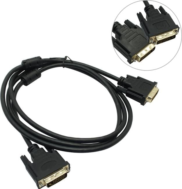 Exegate <EX191094RUS> Кабель DVI-D to DVI-D Dual Link (25M -25M) 1.8м 2 фильтра