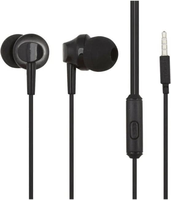 6957531049326 внутриканальные HOCO M14 Inital Sound,микрофон,кабель 1.2м,: чёрный (1/30/300)
