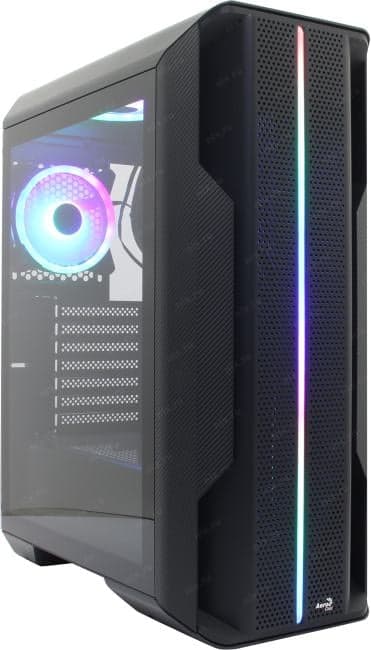 Корпус Aerocool <Splinter Duo-G-BK-v1> mATX без БП Black