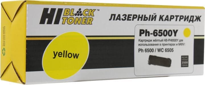 Картридж Hi-Black HB-PH6500Y Yellow для Xerox Phaser 6500/WC 6505