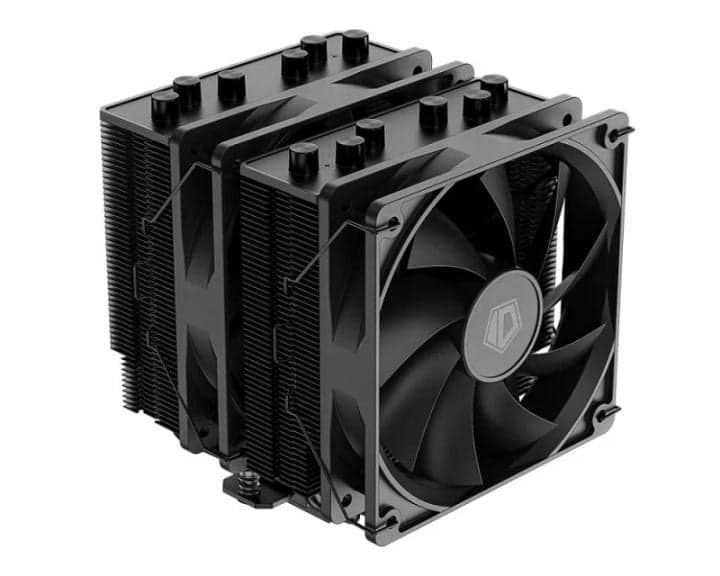 ID-Cooling <ID-CPU-SE-206-XT BLACK> (4пин,115x/1200/1700/AM4/AM5, 15.2-35.2дБ,700-1800об/мин, Al+тепл.трубки)