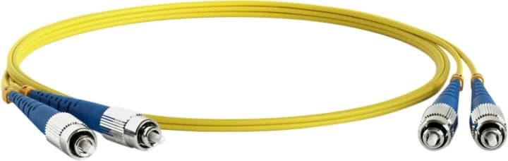 Hyperline <FC-D2-9-FC/UR-FC/UR-H-1M-LSZH-YL> Patch cord ВО, FC-FC, duplex, SM 9/125 1м
