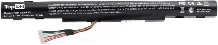 TopON TOP-ACE532 Аккумулятор для ноутбука Acer E5-532, E5-522, E5-573 14.8V 2200mAh PN: AL15A32