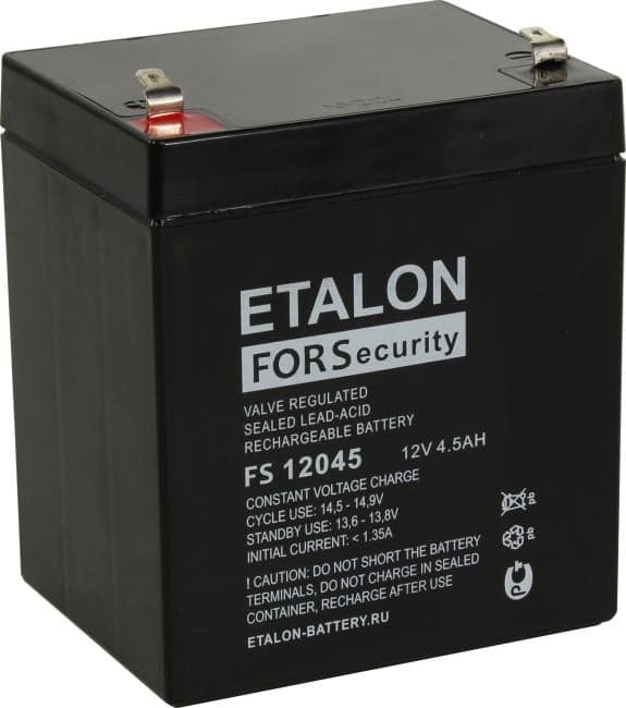 Аккумулятор ETALON FS 12045 (12V, 4.5Ah) для слаботочных систем