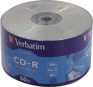 CD-R Verbatim 700Mb 52x sp. <уп.50 шт> <43787>