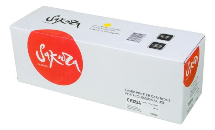 SACE322A Картридж SAKURA CE322A для HP Color LJ PRO CP1525N/CP1525NW, желтый, 1300 к.