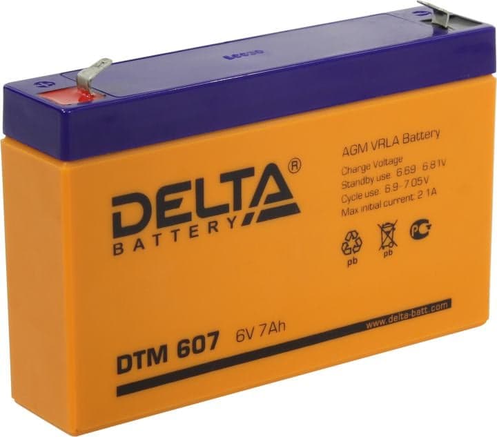 Аккумулятор Delta DTM 607 (6V, 7Ah) для UPS