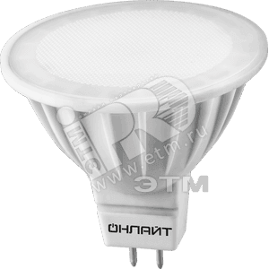 ОНЛАЙТ 19216 Лампа светодиодная LED 7вт 230в GU5.3 тепло-белый ОНЛАЙТ (71640 ОLL-MR16)