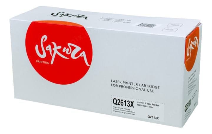 SAQ2613X Картридж SAKURA Q2613X для HP LaserJet 1300/1300n/1300x, черный, 4000 к.