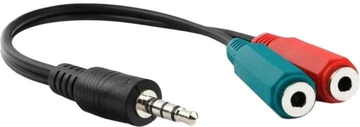 Cablexpert <CCA-417> Кабель-переходник 4-pin Jack3.5-M --> 2xJack3.5-F 0.2м