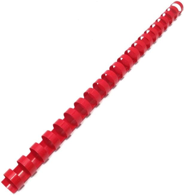 Fellowes <53468> Пластмассовые гребёнки для переплёта (Red, A4,21отв, d=14мм, уп.100шт)
