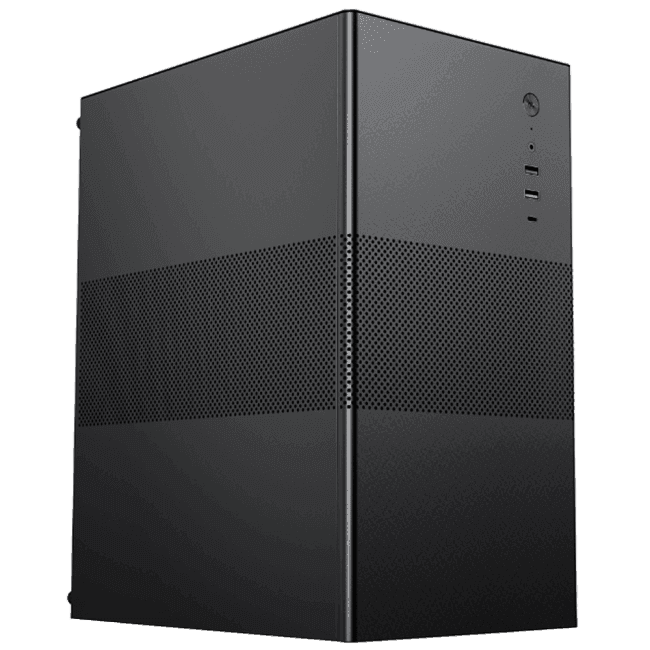 MO-SI100-00 ACD Корпус для ПК ACD Coffer 109B *m*ATX, Type-C + USB3.0 + USB ports + HD audio combo, Mesh, Black.