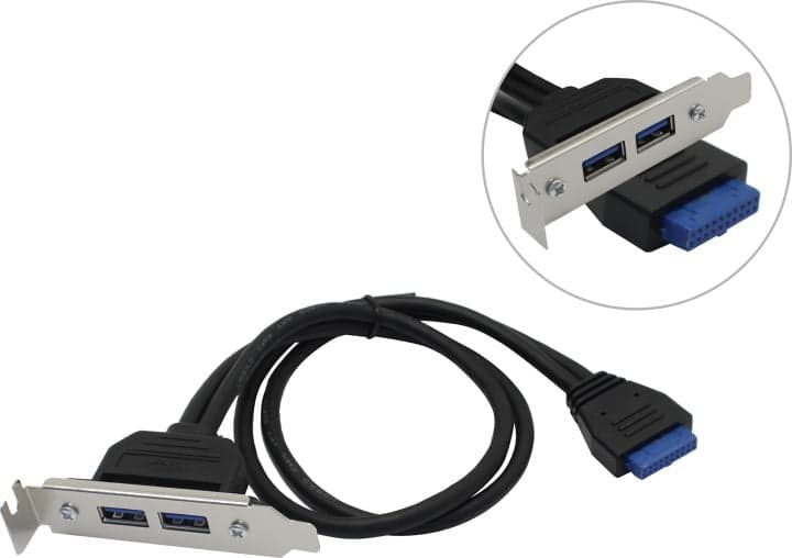 Espada <EBRT-2USB3LOW> Планка портов в корпус 2 Port USB 3.0, Low Profile