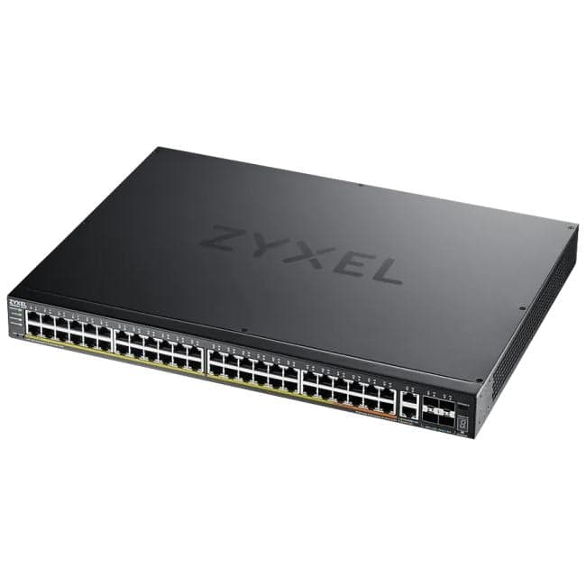 ZyXEL XGS2220-54FP-EU0101F XGS2220-54FP L3 Access switch, rack 19", 48xRJ-45: 1G PoE+ (8 of them PoE++)