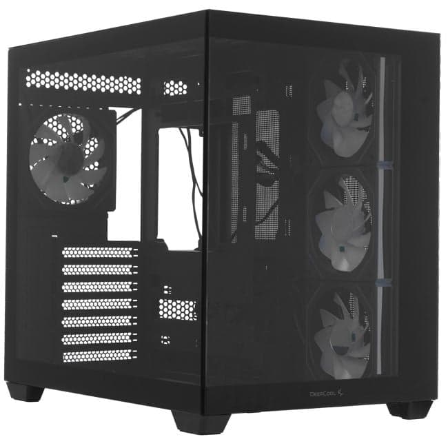 Miditower Deepcool CG530 4F BK <R-CG530-BKADA4-G-1> Black ATX без БП, с окном