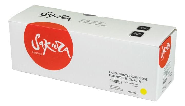 SA106R02235 Картридж SAKURA 106R02235 для Xerox Phaser 6600/WC 6605 , желтый, 6000 к.