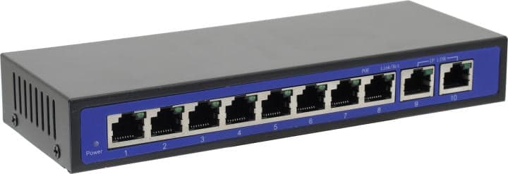 Orient <SWP-7508POE/2P GE> (8UTP 1000Mbps PoE, 2Uplink)