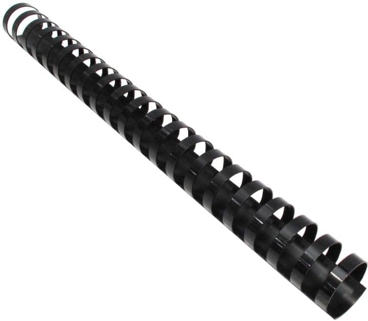Fellowes <53485> Пластмассовые гребёнки для переплёта (Black, A4, 21отв, d=25мм, уп.50шт)