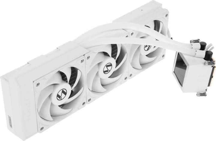 Система водяного охлаждения Lian Li HydroShift LCD 360S (HSLCD36SW White) / 3x120mm PWM Fans / G89.GHSLCD36SW.R0