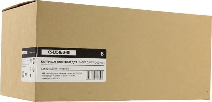 Картридж Cactus CS-LX51B5H00 Black для Lexmark MS/MX417/517/617
